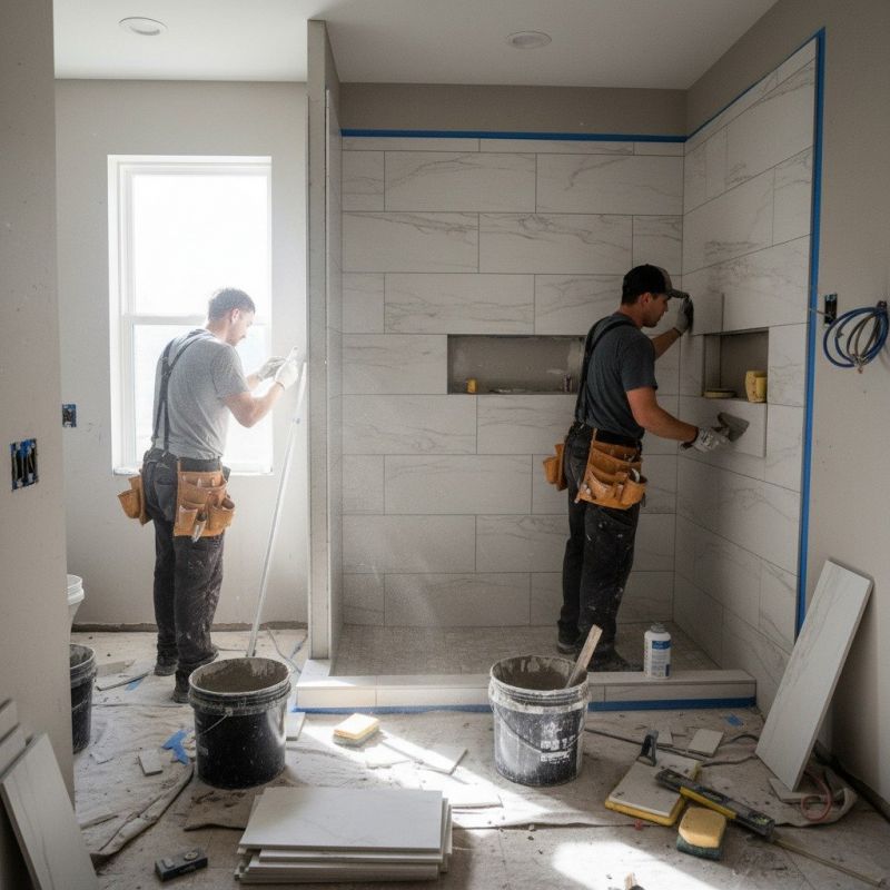 Tile Shower Floor Installation in Boise, ID